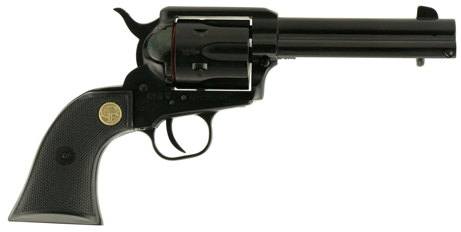 Chiappa Firearms CF340250D SAA 1873  Medium Frame 22 LR/22 WMR 6 Shot, 4.75" Blued Steel Barrel, Cylinder & Frame, Black