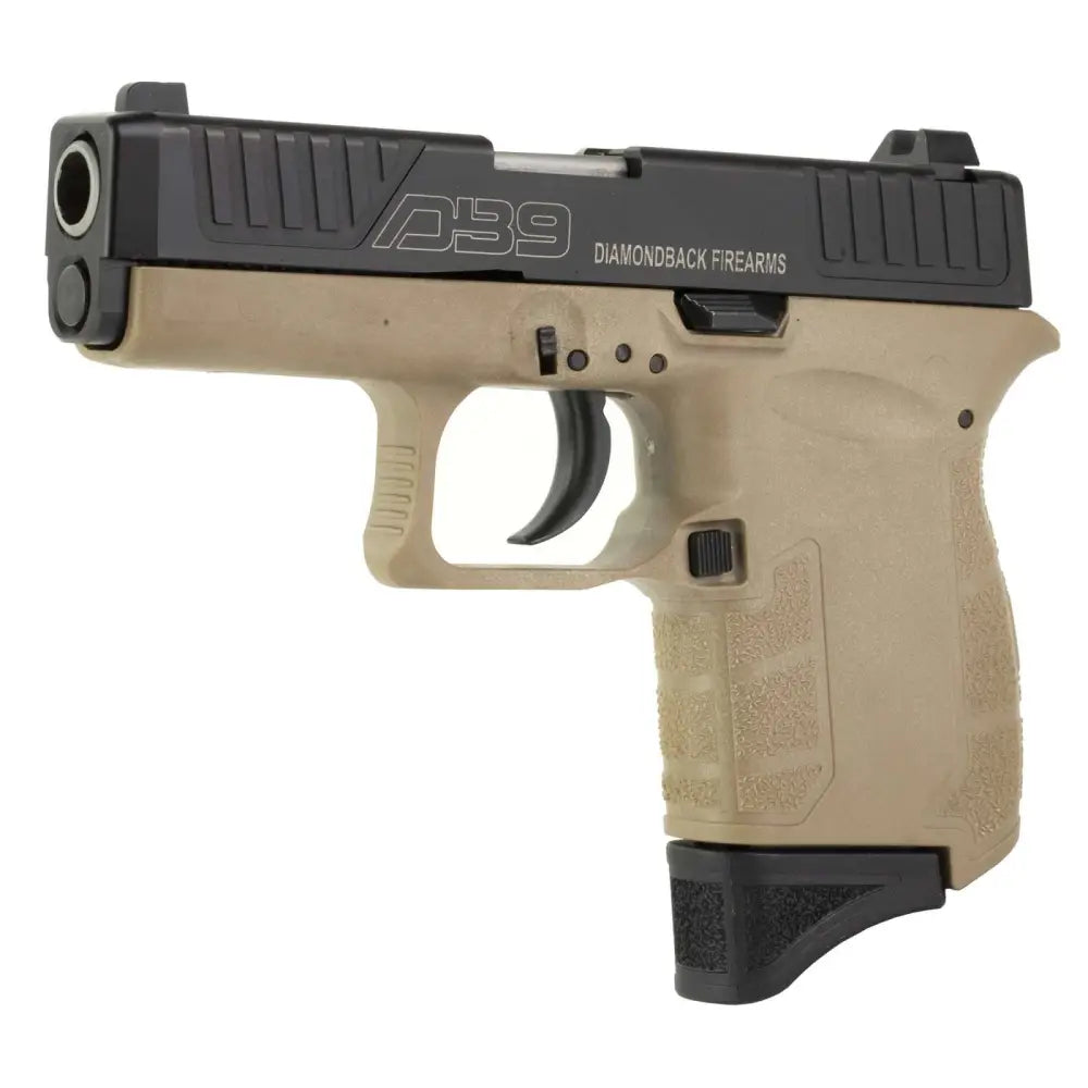 DIAMONDBK GEN IV DB9FDE 9MM PSTL BLK SLIDE/ FDE FRAME