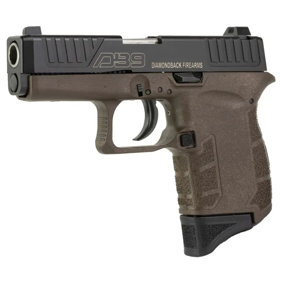 DIAMONDBK GENIV DB9MB 9MM PSTL BLK SLIDE/ MID BZ