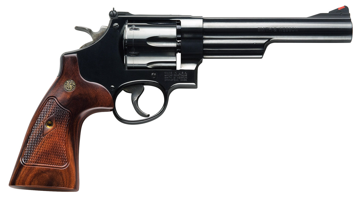 Smith & Wesson 150481 Model 57 Classic 41 Rem Mag Blued Carbon Steel 6" Barrel, 6rd Cylinder & N-Frame, Checkered Square