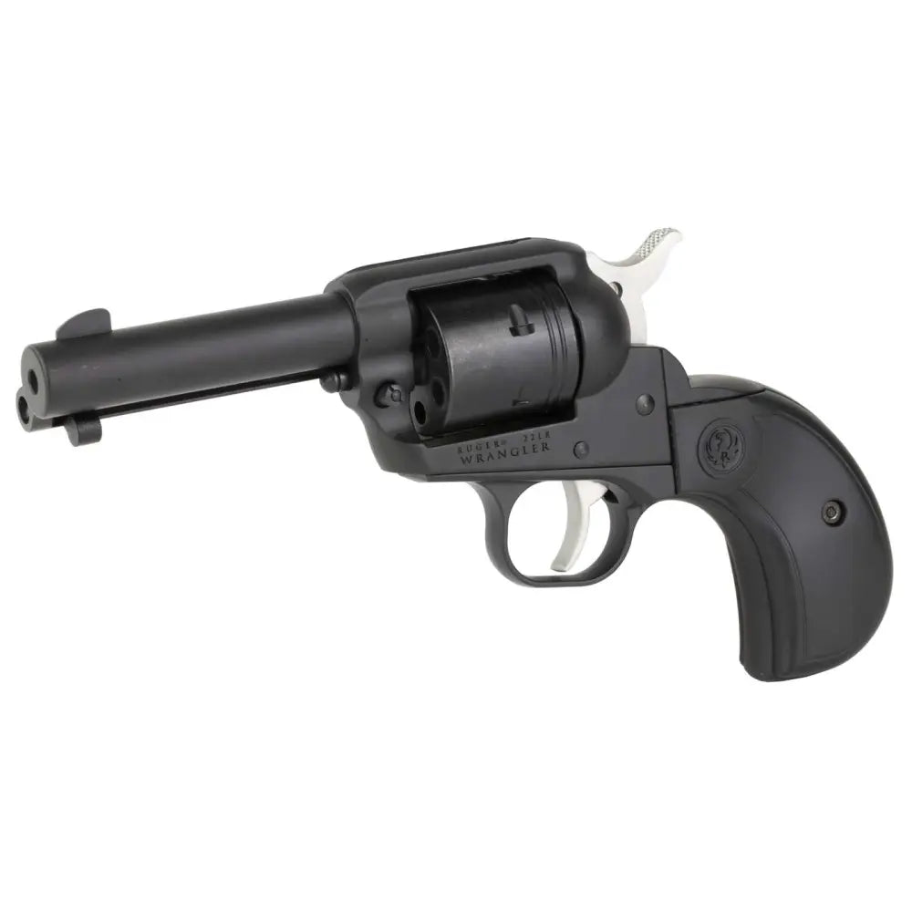 dRUGER WRANGLER 22LR S/A 3.75" REVOLVER BLK CER