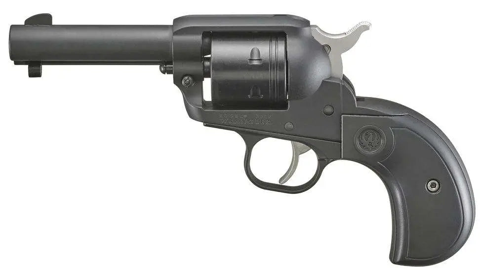 dRUGER WRANGLER 22LR S/A 3.75" REVOLVER BLK CER