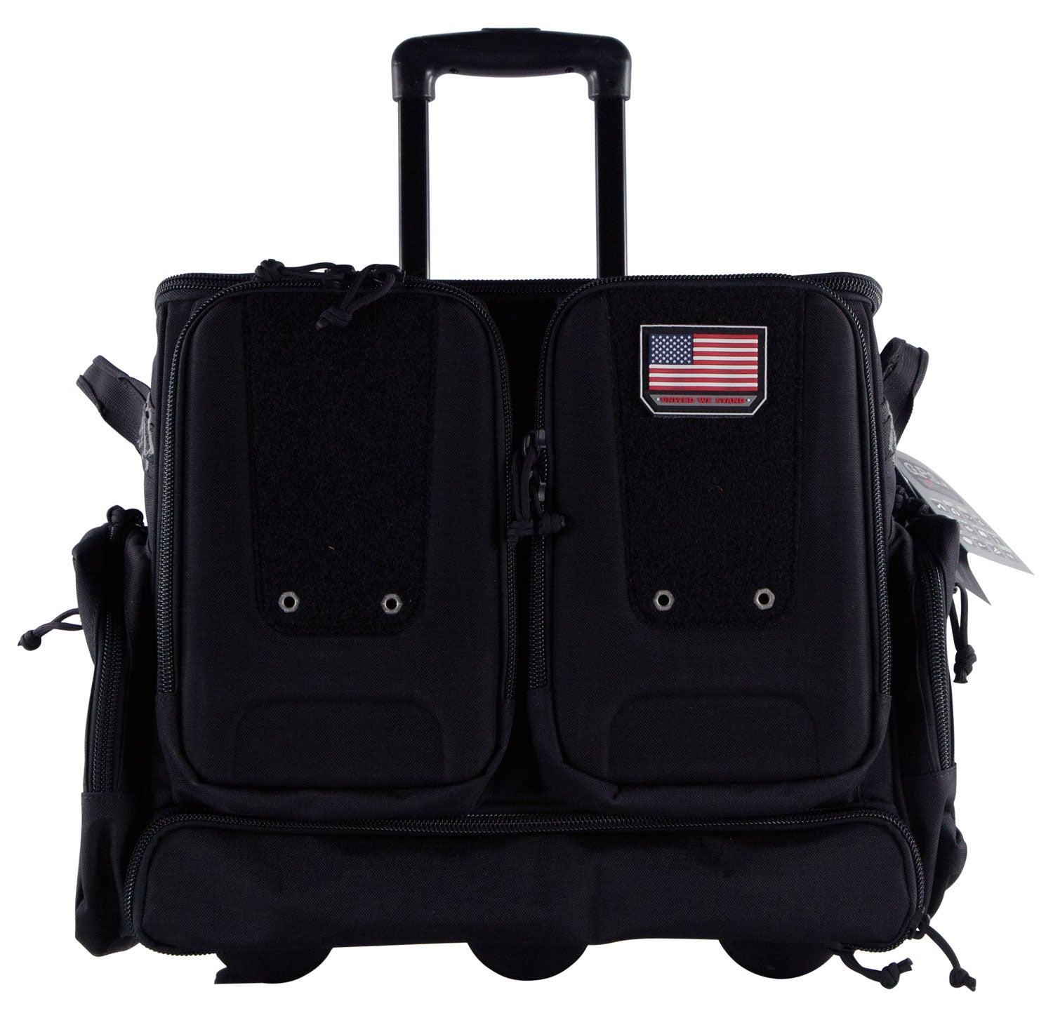 GPS Bags T2112ROBB Rolling Tactical Black 1000D Nylon Teflon Coating with Foam Cradle Holds 6 Handguns, Storage Pockets 