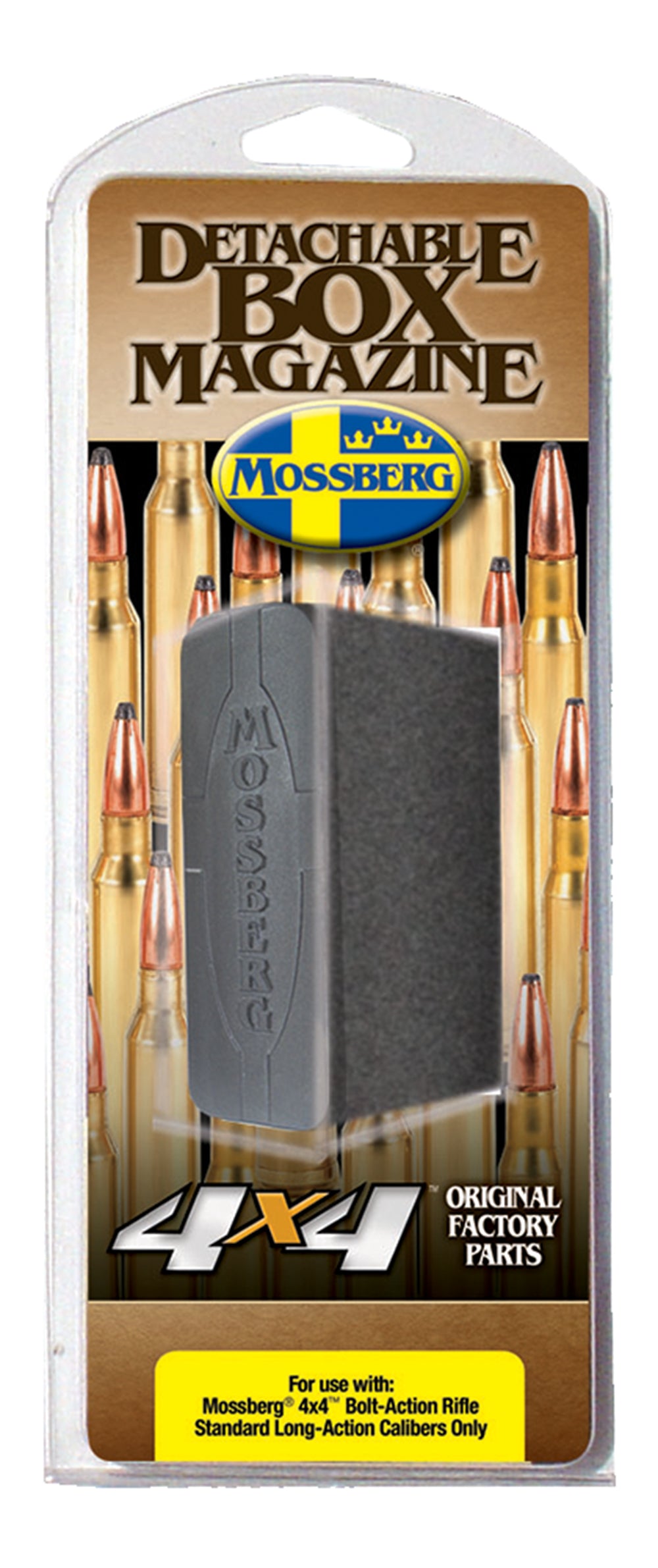 Mossberg 95033 Drop Box Magazine Patriot 5rd 270 Win/30-06 Springfield/25-06 Rem Fits Mossberg 4x4 Long Action Black Pol