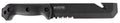 Ka-Bar BK3 Becker Tac Tool 7" Fixed Chisel w/Wire Cutter Part Serrated Black 1095 Cro-Van Blade, Black Ultramid Handle, 