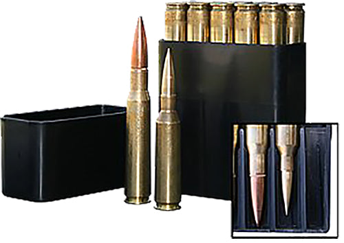 MTM Case-Gard BMG1040 Slip-Top Ammo Box  50 BMG Black Polypropylene 10rd