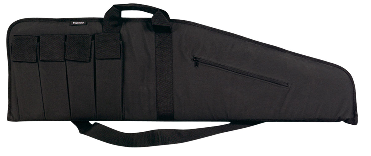 Bulldog BD423 Extreme Tactical  25" Black Water-Resistant Nylon, Tricot Lining, 4 External Velcro Magazine Pouches, Soft