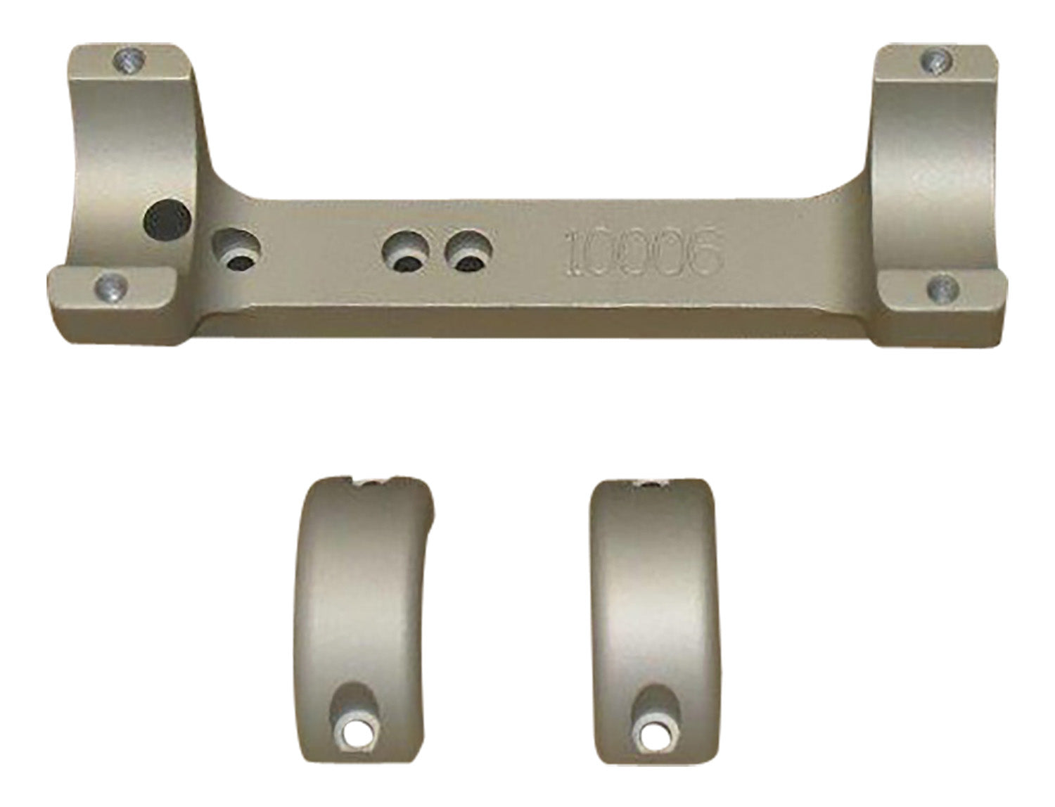 DNZ 10005 Game Reaper Scope Mount/Ring Combo Silver 1" Tube Fits TCA Impact/Triumph/Pro Hunter FX/Pro Hunter/Omega/Encor