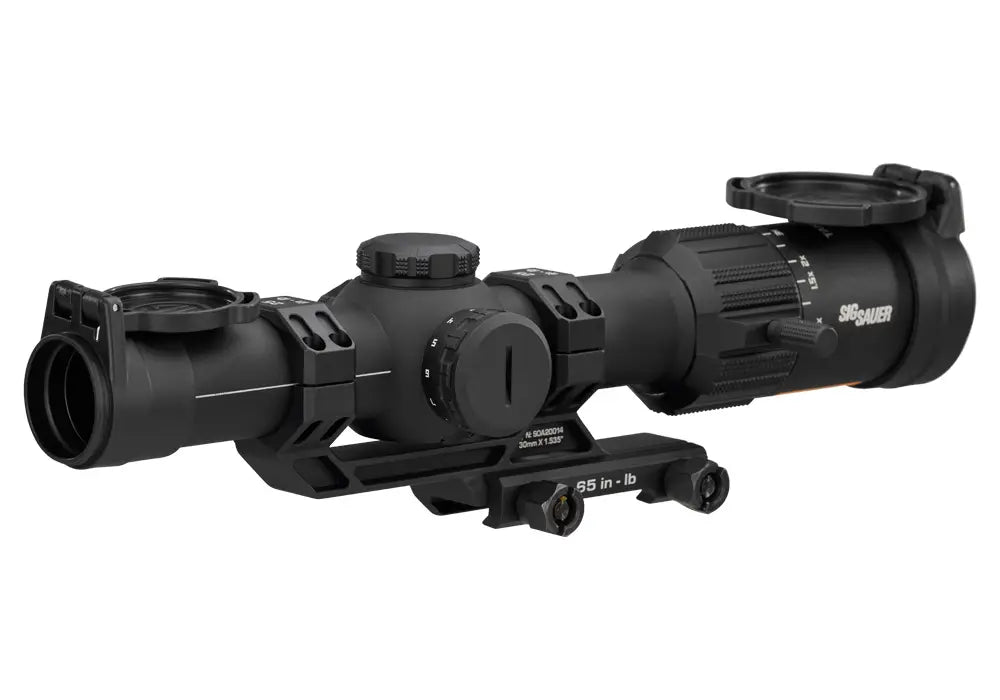 SIG SAUER TANGO MSR 1-8X24 30MM SFP ILLUMINATED MSR BDC8 RETICLE, 0.5 MOA BLACK W/ MOUNT