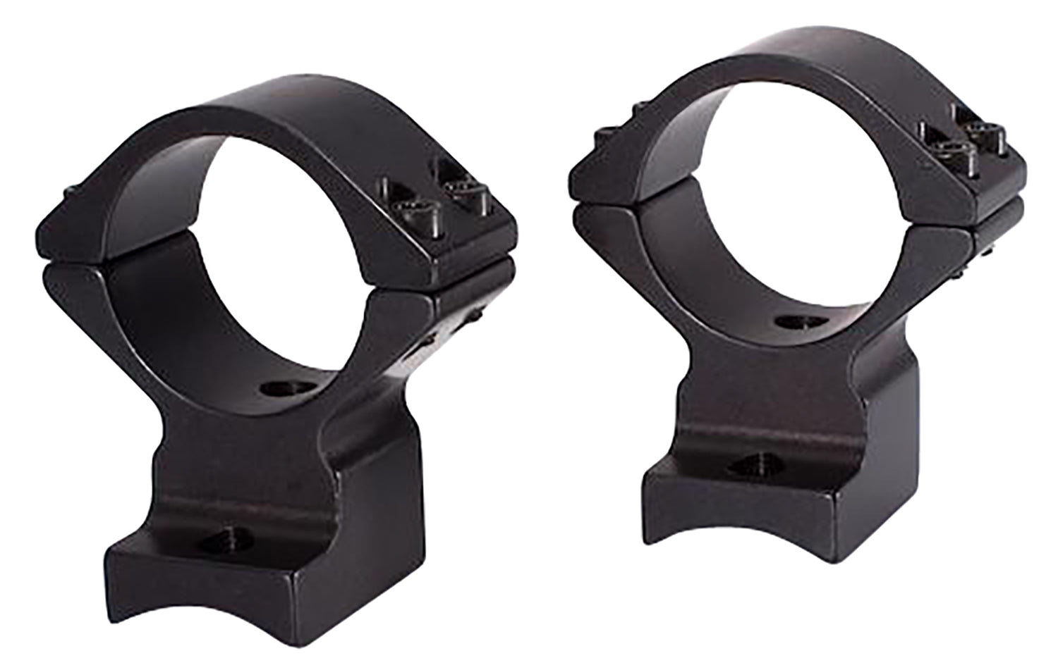 Talley 94X725 Scope Mount/Ring Combo  Extended Black Anodized 1" Tube Savage Round Receiver with AccuTrigger (110 Series
