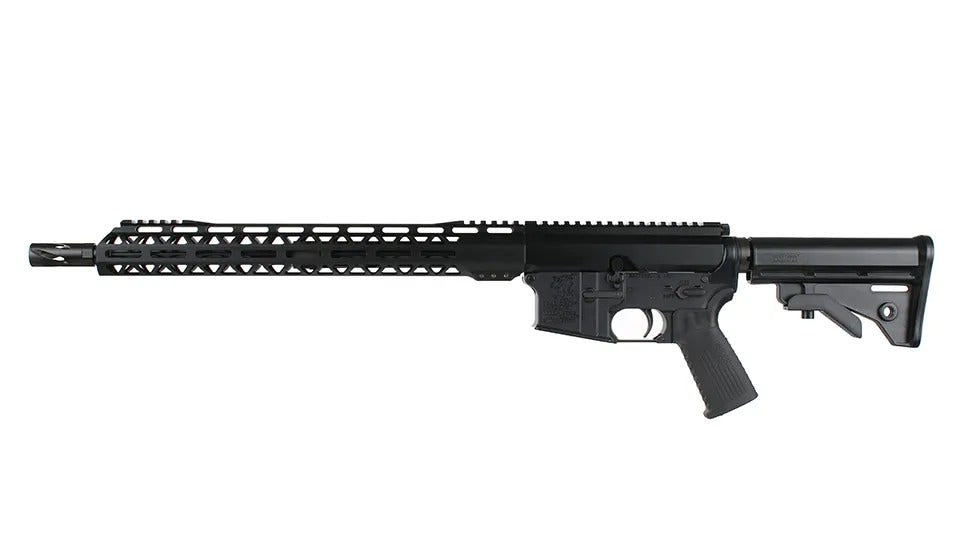 BC-15 .223 Wylde Bolt Action Style Complete Rifle, 16" Parkerized M4 Barrel, 1:7 Twist, Forged Lower, MLOK Split Rail