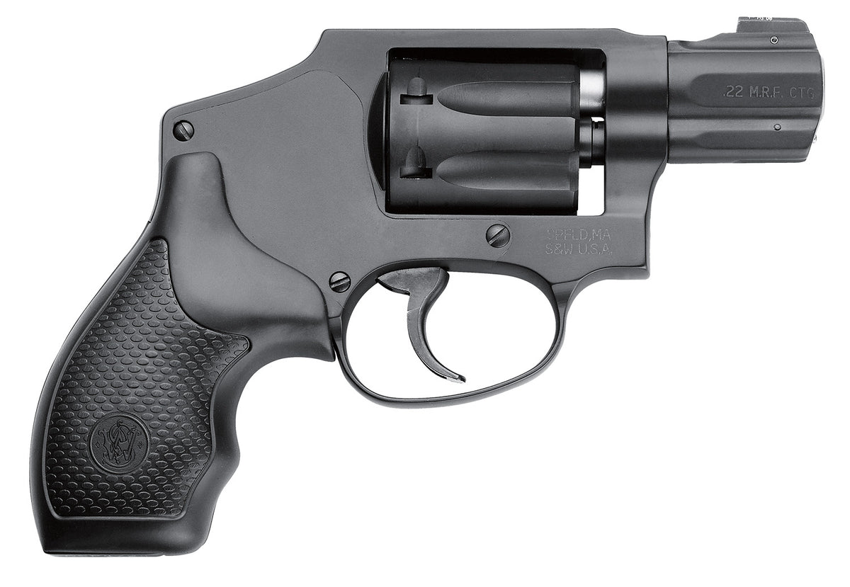 Smith & Wesson 103351 Model 351 Classic 22 WMR 7 Shot 1.88" Black Stainless Steel Barrel, Black Aluminum Cylinder & J-Fr
