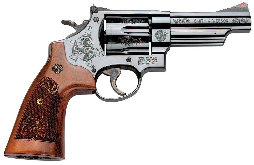 Smith & Wesson 150783 Model 29  44 Rem Mag or 44 S&W Spl Machine Engraved Blued Carbon Steel 4" Barrel, 6rd Cylinder & N