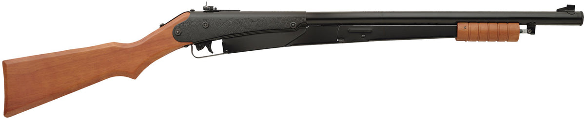 Daisy 25 Model 25 Youth Spring Piston 177 50 Shot Black Smooth Bore Barrel, Black Receiver, Hardwood Stock, Crossbolt Tr