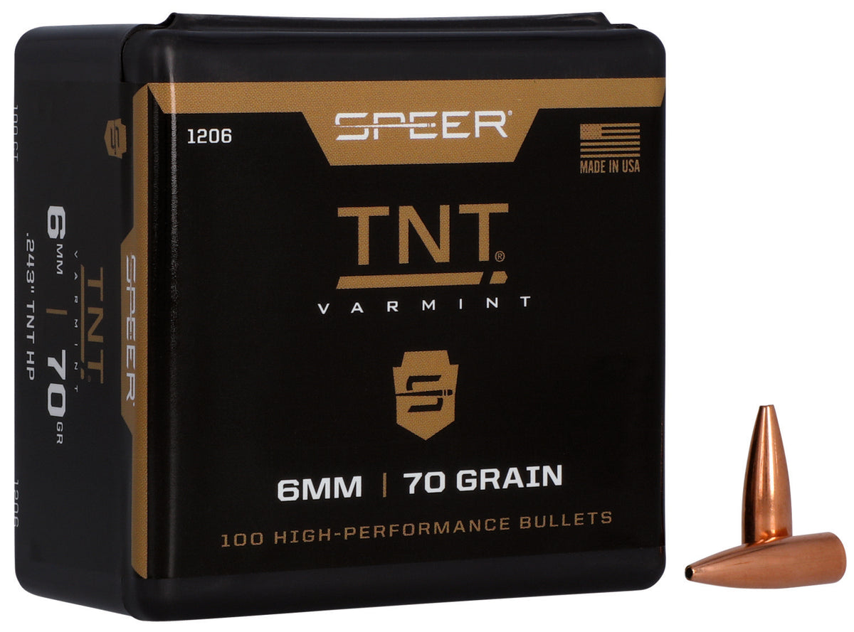 Speer 1206 TNT  6mm 70gr Jacketed Hollow Point 100 Per Box/5 Case