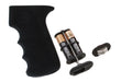 Hogue 74010 Rubber Grip  Cobblestone Black Rubber with Finger Grooves & Storage for AK-47, AK-74 (Batteries Not Included