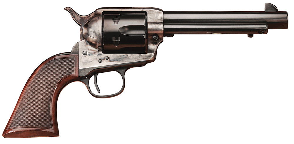 Taylors & Company 4109DE Smoke Wagon Deluxe 45 Colt (LC) 6rd 4.75" Blued Cylinder & Barrel Color Case Hardened Steel Fra