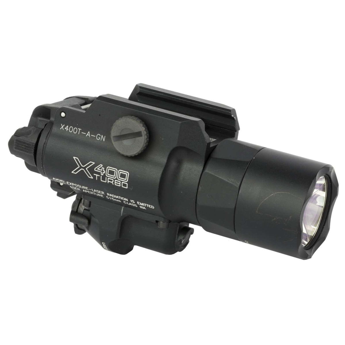 SUREFIRE X400 TURBO HC + GREEN LASER BLACK THUMB SCREW MOUNT Z-XBC