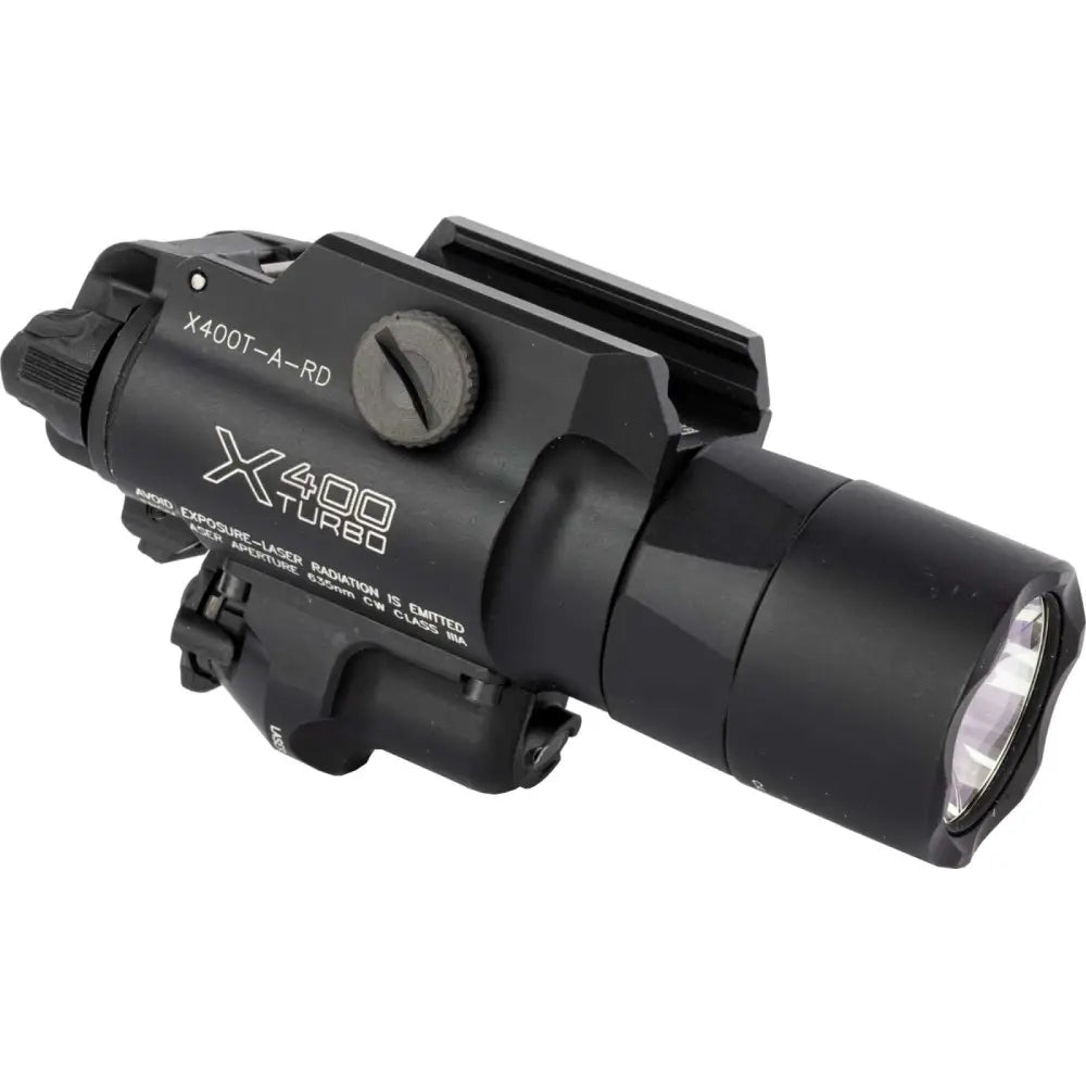 SUREFIRE X400 TURBO HC + RED LASER BLACK THUMB SCREW MOUNT Z-XBC