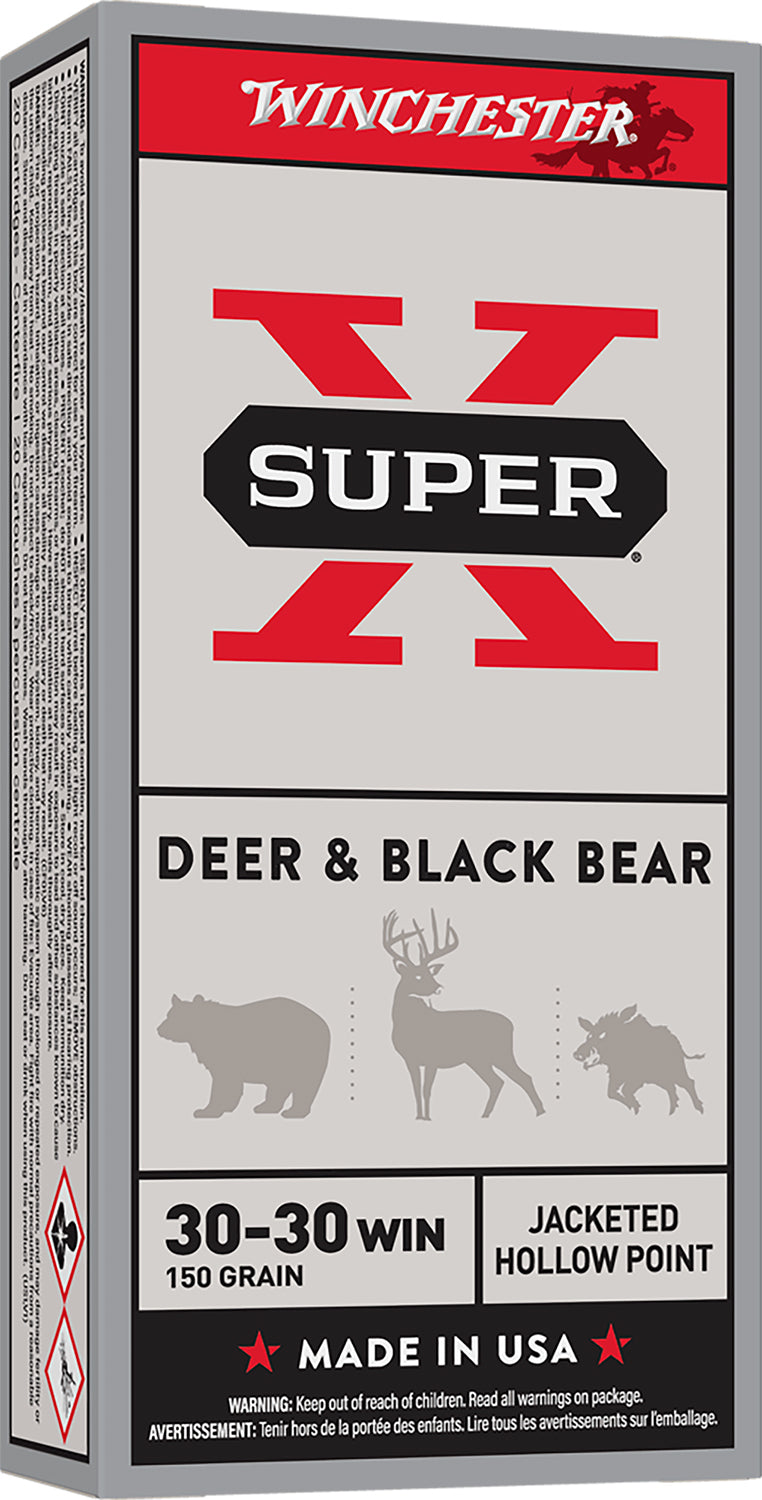 Winchester Ammo X30301 Super X  30-30Win 150gr Jacketed Hollow Point 20 Per Box/10 Case