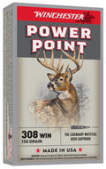 Winchester Ammo X3085 Power-Point  308Win 150gr 20 Per Box/10 Case