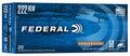 Federal 222A Power-Shok  222Rem 50gr Jacketed Soft Point 20 Per Box/10 Case