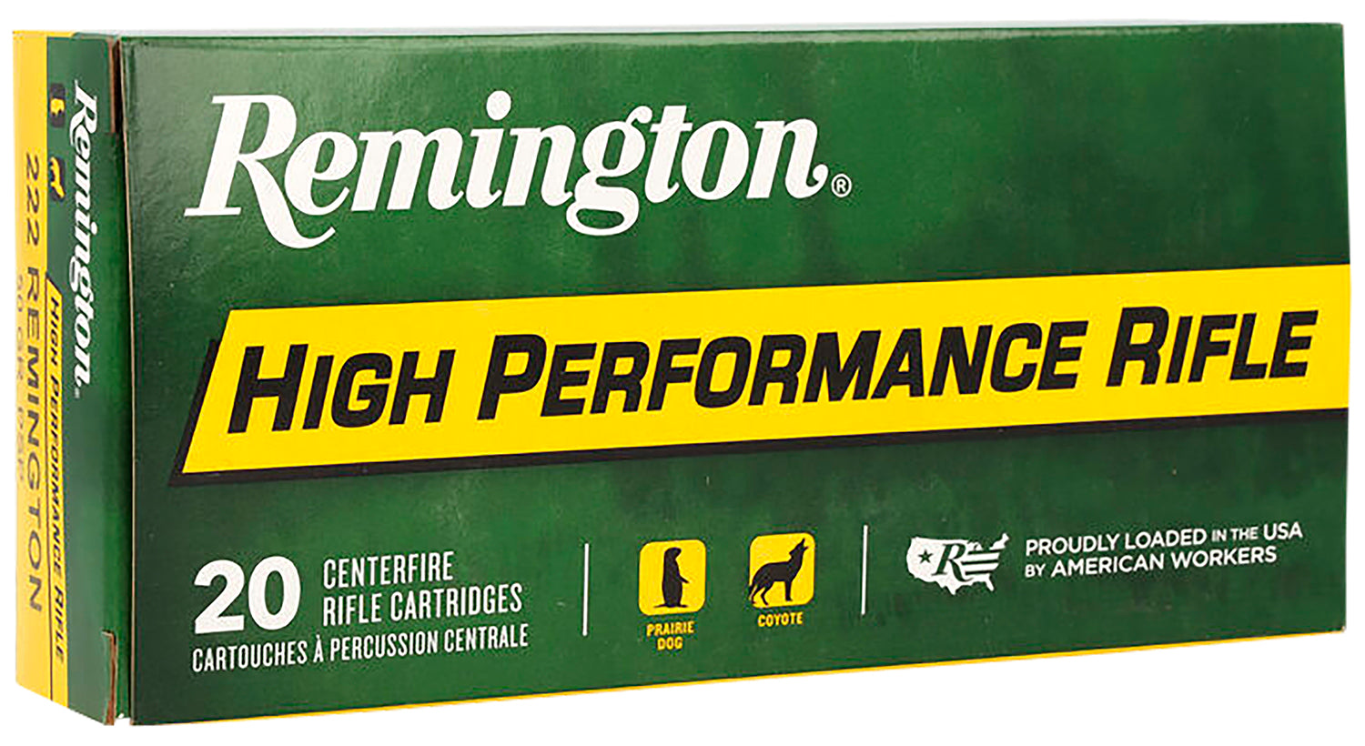 Remington Ammunition 21303 High Performance Rifle 222Rem 50gr Pointed Soft Point 20 Per Box/10 Case