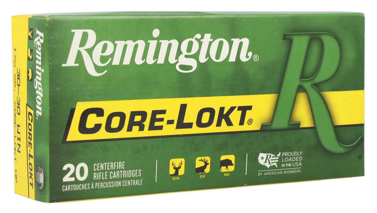 Remington Ammunition 21395 Core-Lokt  30-30Win 170gr Hollow Point Core-Lokt 20 Per Box/10 Case