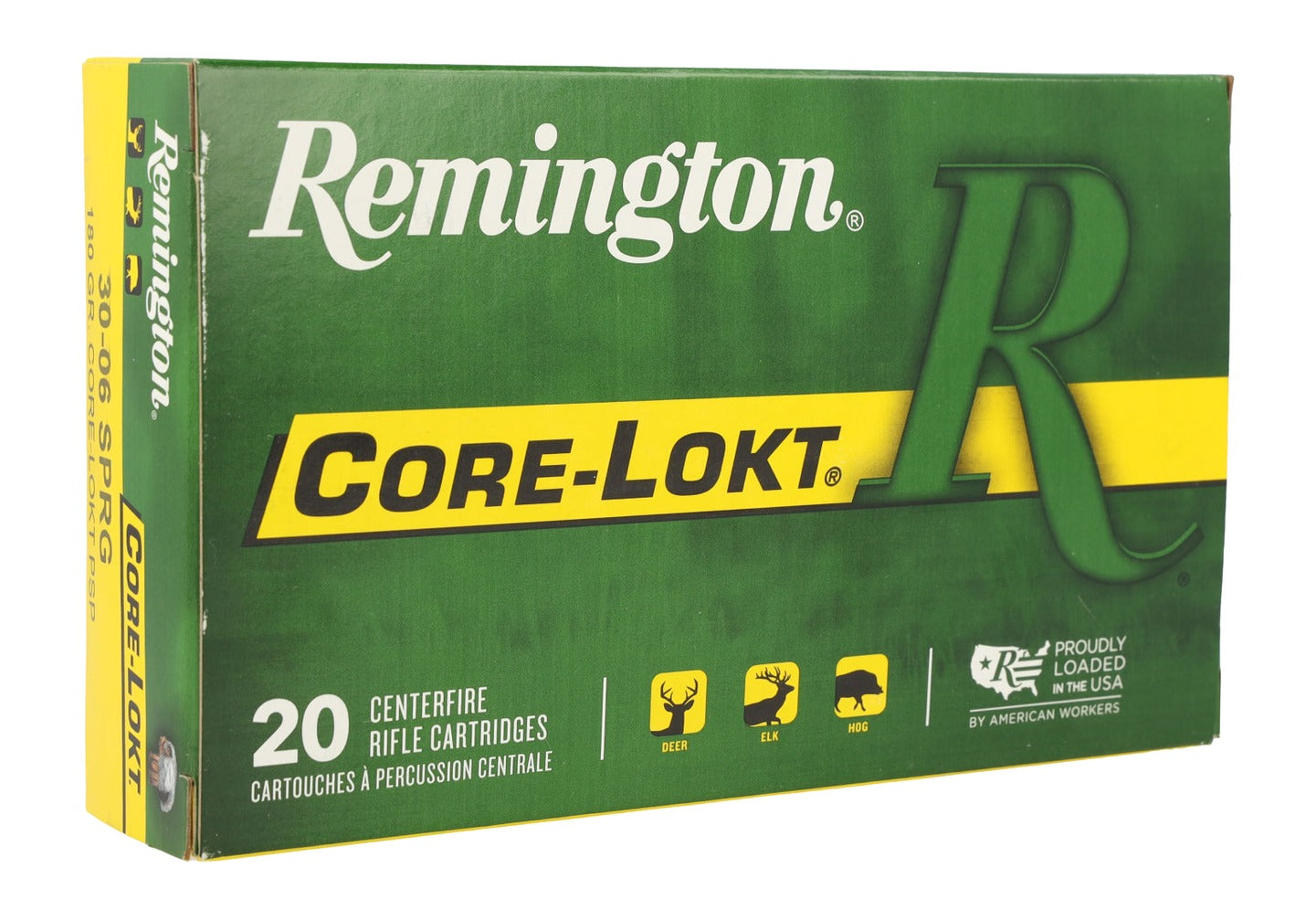Remington Ammunition 27828 Core-Lokt  30-06Springfield 180gr Pointed Soft Point Core-Lokt 20 Per Box/10 Case