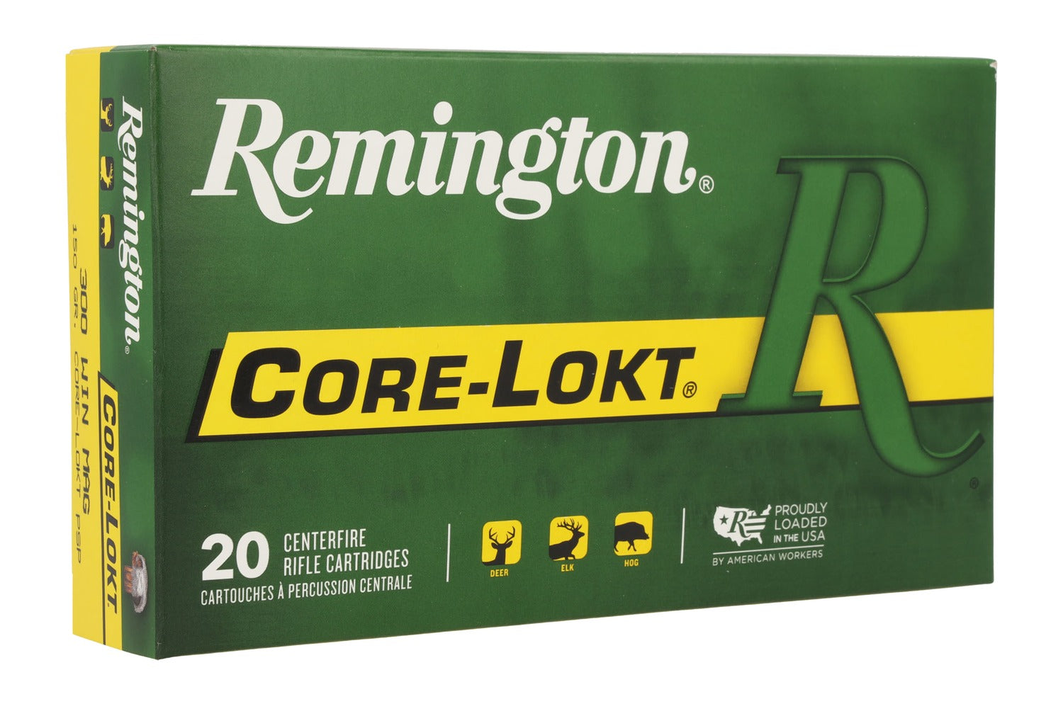 Remington Ammunition 29495 Core-Lokt  300WinMag 150gr Pointed Soft Point Core-Lokt 20 Per Box/10 Case