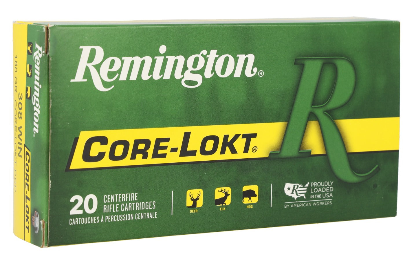 Remington Ammunition 21479 Core-Lokt  308Win 180gr Pointed Soft Point Core-Lokt 20 Per Box/10 Case