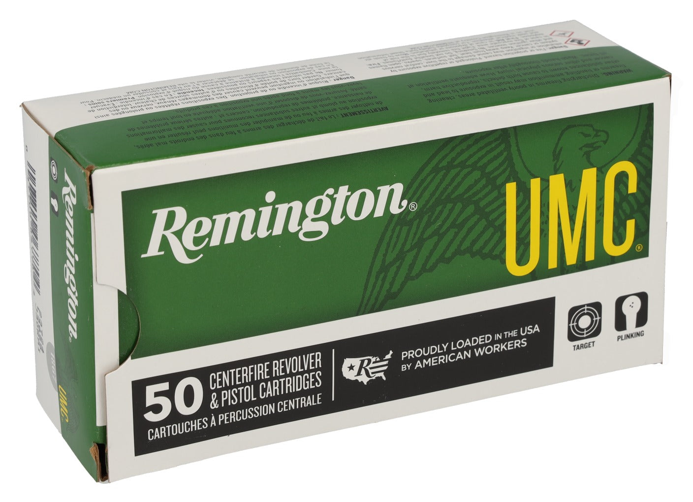 Remington Ammunition 23724 UMC  38Special 158gr Lead Round Nose 50 Per Box/10 Case