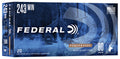Federal 243AS Power-Shok  243Win 80gr Jacketed Soft Point 20 Per Box/10 Case