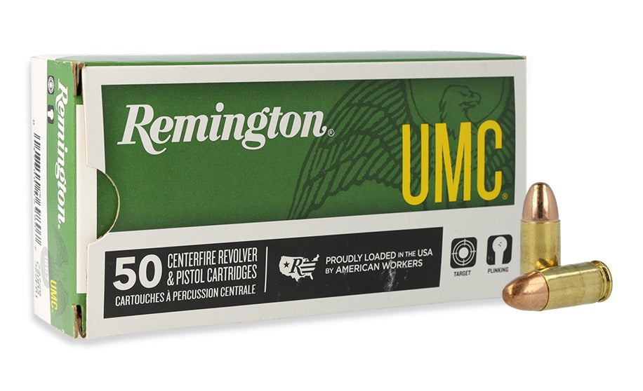 Remington Ammunition 23732 UMC  9mmLuger 147gr Full Metal Jacket 50 Per Box/10 Case