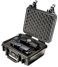 Pelican 1200000110 Protector Case Black Polypropylene Holds Handgun