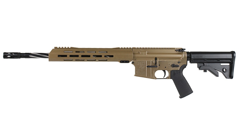 BC-15 5.56 NATO Rifle, 16" Black Nitride Stainless Heavy Barrel - 0.750, 1:8 Twist, Forging Lower, Bear Claw Flutes, Stainless 416R Carbine Length Gas System, MLOK, Split Rail