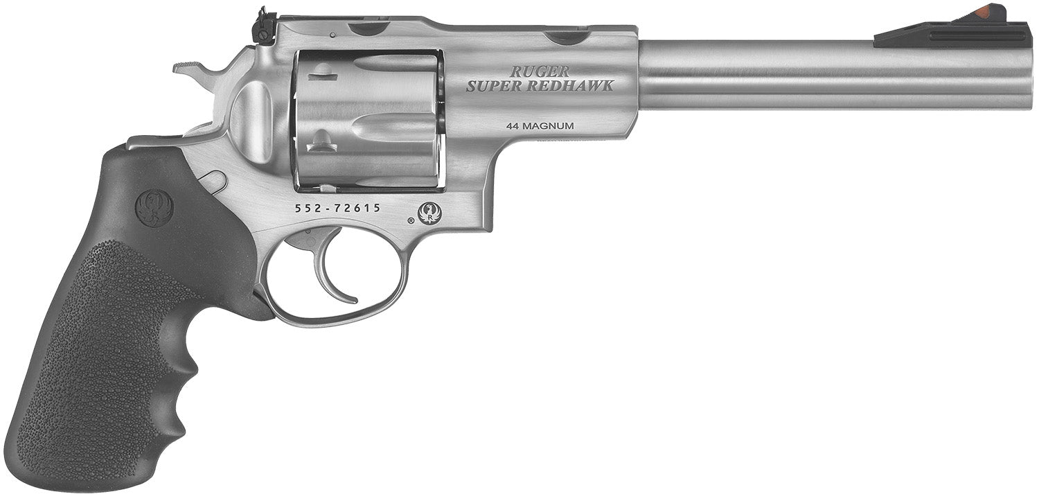 Ruger 5501 Super Redhawk  44 Rem Mag/44 Special 6rd 7.50" Satin Stainless Steel w/Integral Mount Barrel, Satin Stainless