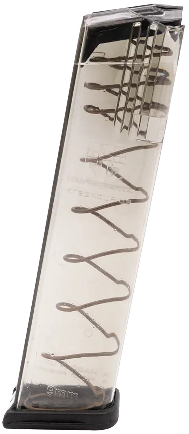 ETS Group GLK922 Pistol Mags Competition Legal 22rd 9mm Luger Compatible w/Glock 17/18/19/19X/26/34/45 Gen1-5 Clear Poly
