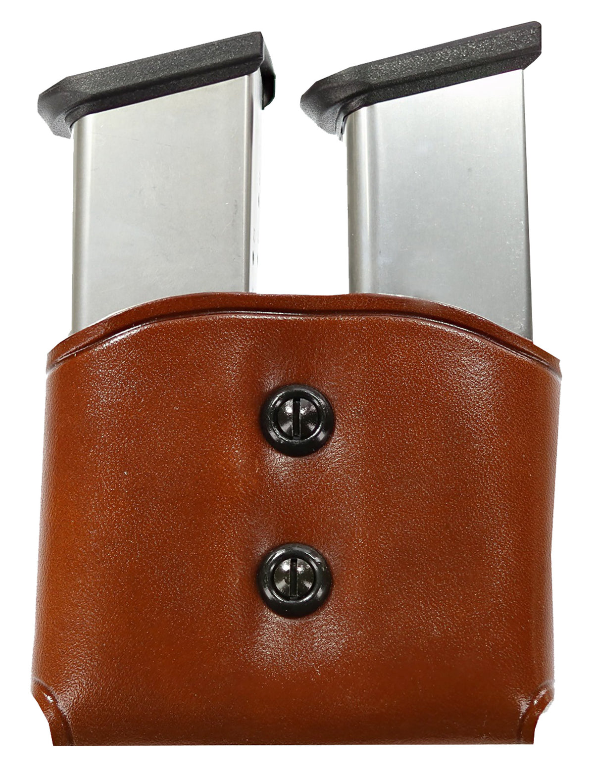 Galco DMC26 DMC Mag Carrier Double Tan Leather Belt Loop 45 ACP Belts 1.50-1.75" Wide Compatible w/ Single Stack Compati