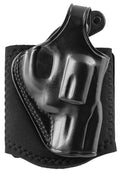 Galco AG118B Ankle Glove  Size Fits Ankles up to 13" Black Leather Hook & Loop Fits Ruger SP101 Fits Taurus 605 Right Ha