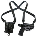 Galco MCII652B Miami Classic II Shoulder System Size Fits Chest Up To 56" Black Leather Harness Compatible w/S&W M&P Shi