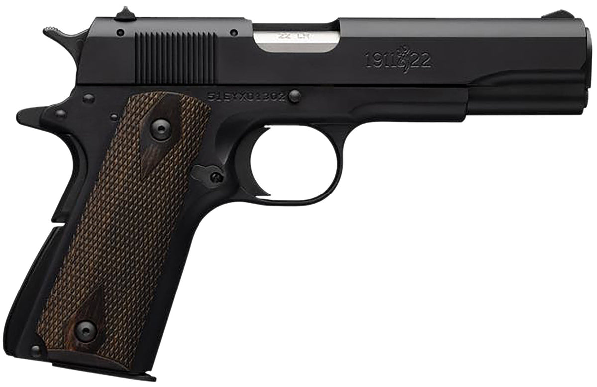 Browning 051802490 1911 A1 *CA Compliant Full Size 22 LR 10+1, 4.25" Matte Stainless Steel Barrel, Matte Black Serrated 