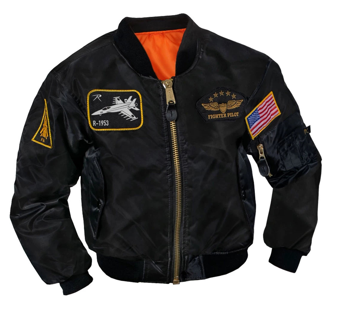 Rothco Kids Flight Jacket with Patches