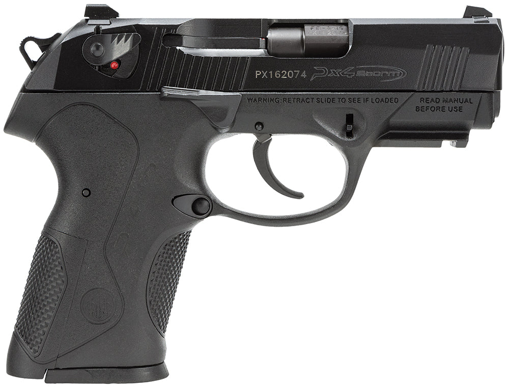 Beretta USA JXC9F20 Px4 Storm Compact 9mm Luger 10+1 3.27" Black Steel Barrel, Black Bruniton Serrated Steel Slide, Blac
