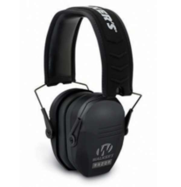 WALKERS RAZOR SLIM PASSIVE MUFF BLACK 4/CASE