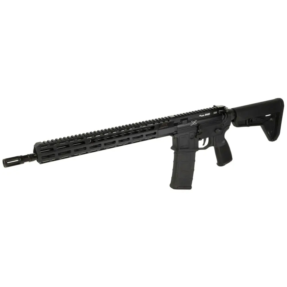 SIG SAUER M400 X SERIES 5.56 RIFLE, 16" W/ RAIL, MAGPL STOCK, FLATBLDE TRIGGER