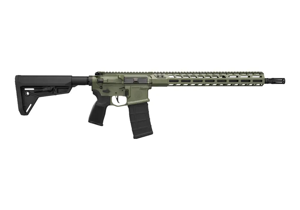 SIG SAUER M400 X SERIES 5.56 RIFLE, 16" W/ RAIL, MAGPL STOCK, FLATBLDE TRIGGER
