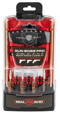 Real Avid AVGBPROP Gun Boss Cleaning Kit Multi-Caliber Pistol Firearm Slotted Tip 12.50" Long Bronze Bristles Includes C