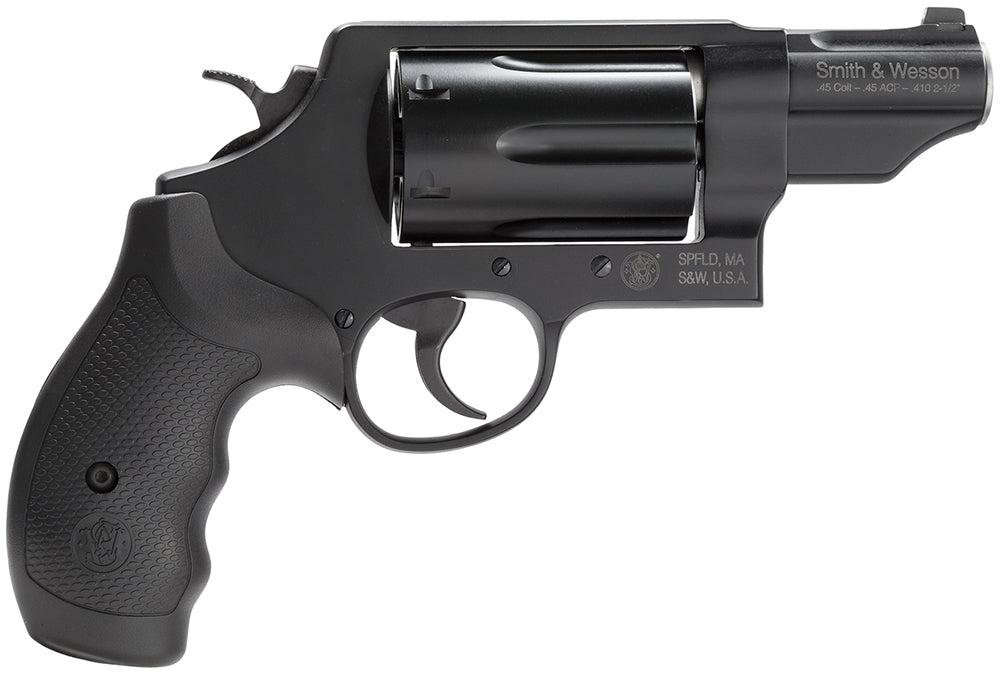Smith & Wesson 162410 Governor *MA Compliant 45 Colt (LC) Or 2.50" 410 Gauge, 2.75" Black Barrel, 6rd  Black PVD Cylinde