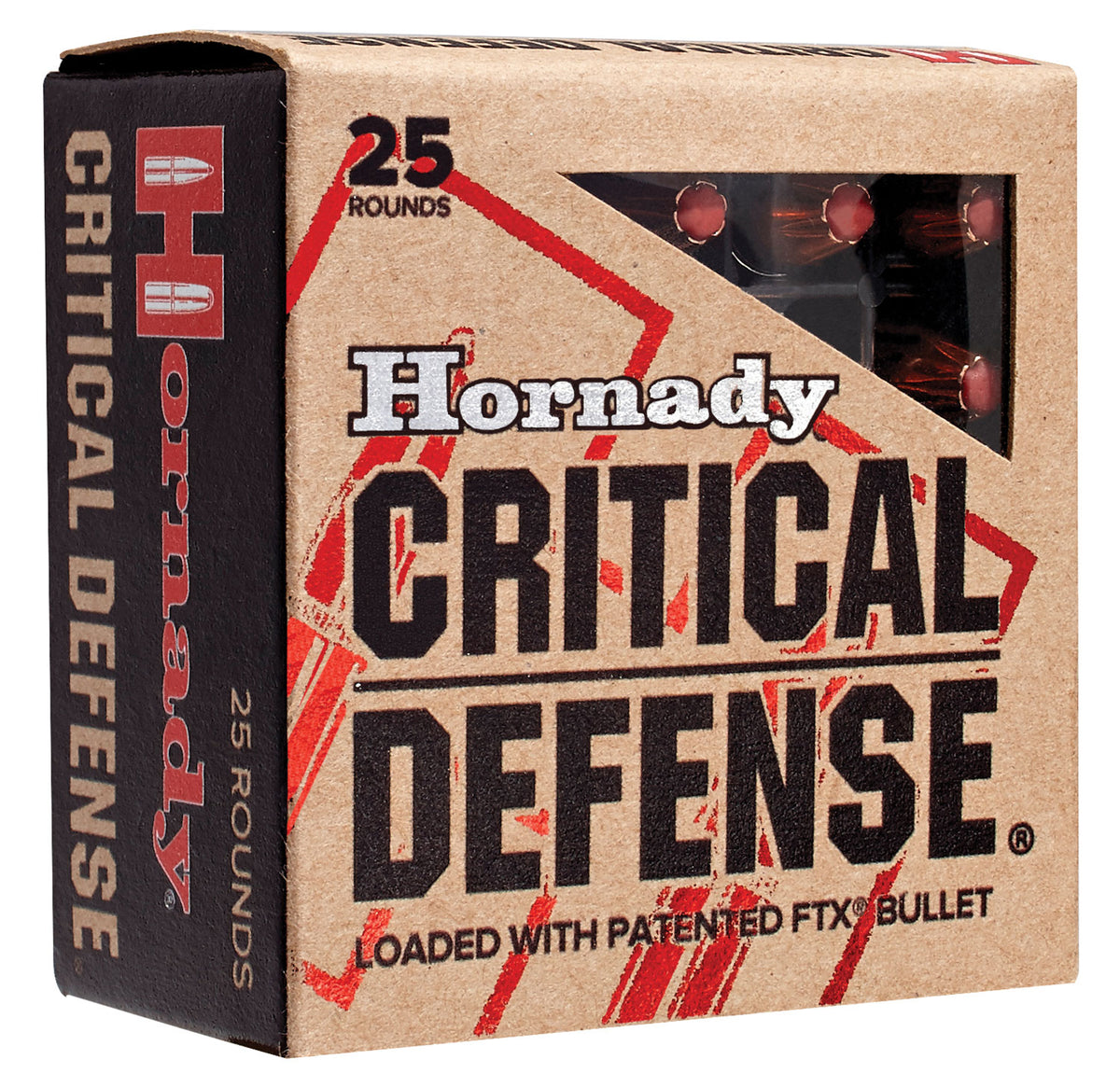 Hornady 91000 Critical Defense  9x18Makarov 95gr Hornady Flex Tip eXpanding 25 Per Box/10 Case